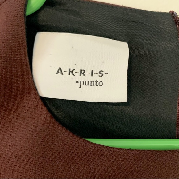 Akris Punto Brown and Black Fitted Sheath Dress - Picture 3 of 6